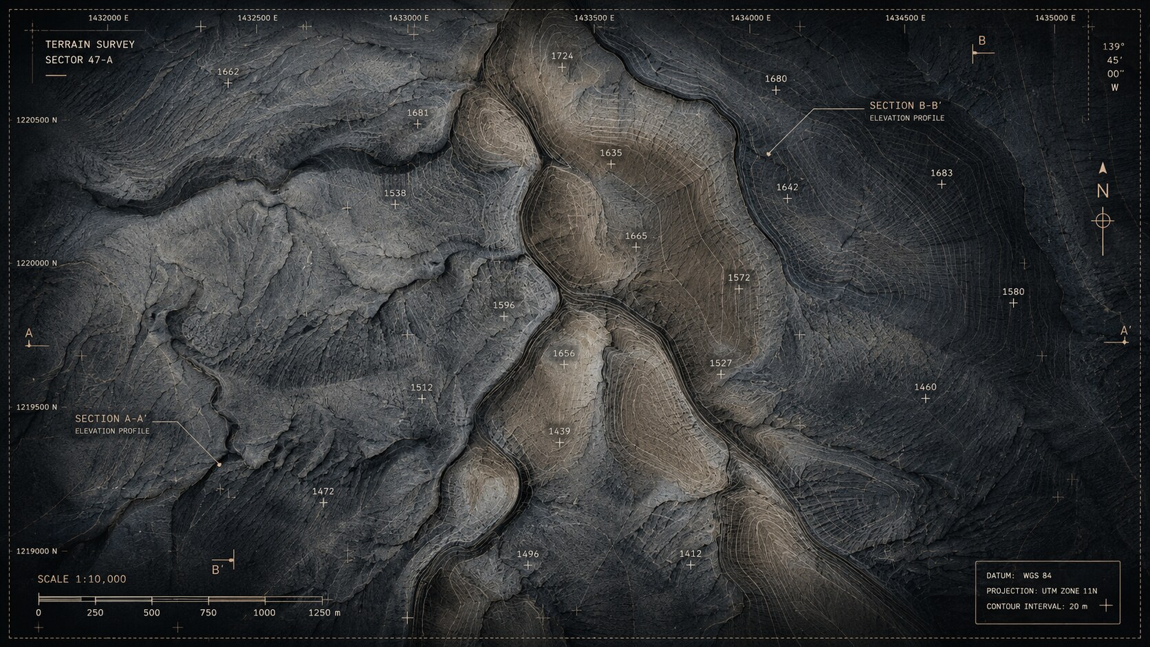 Hawai'i coastline — surveyed terrain